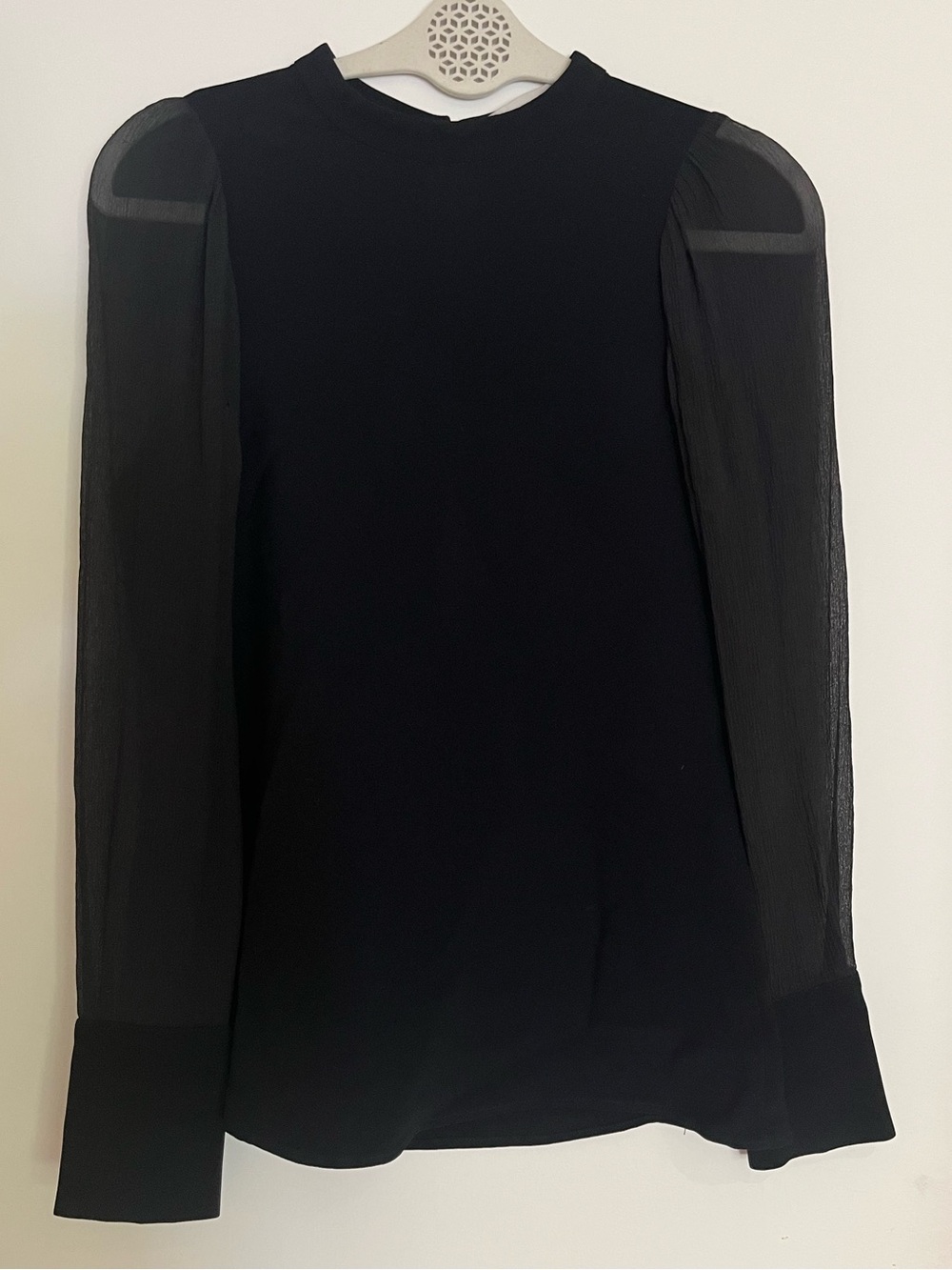 Stella McCartney blouse with sheer sleeves